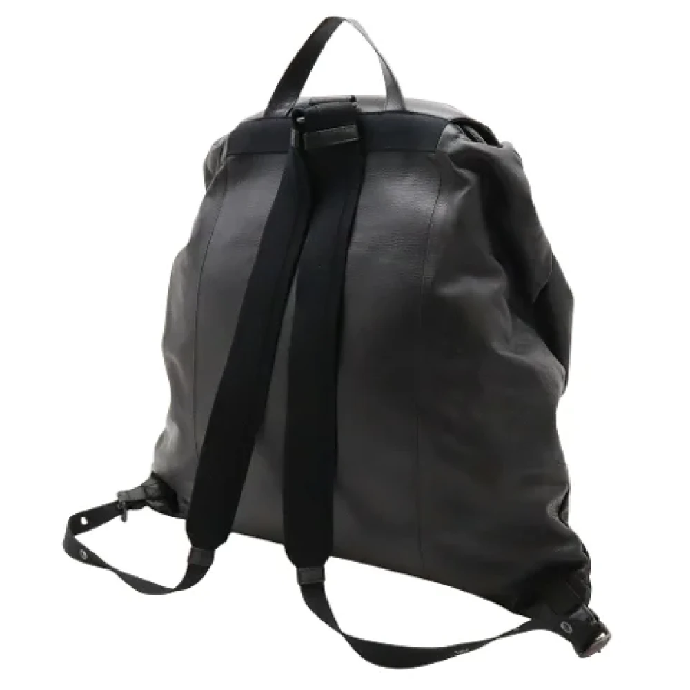 Bottega Veneta Vintage Pre-owned Leather backpacks Black Dames