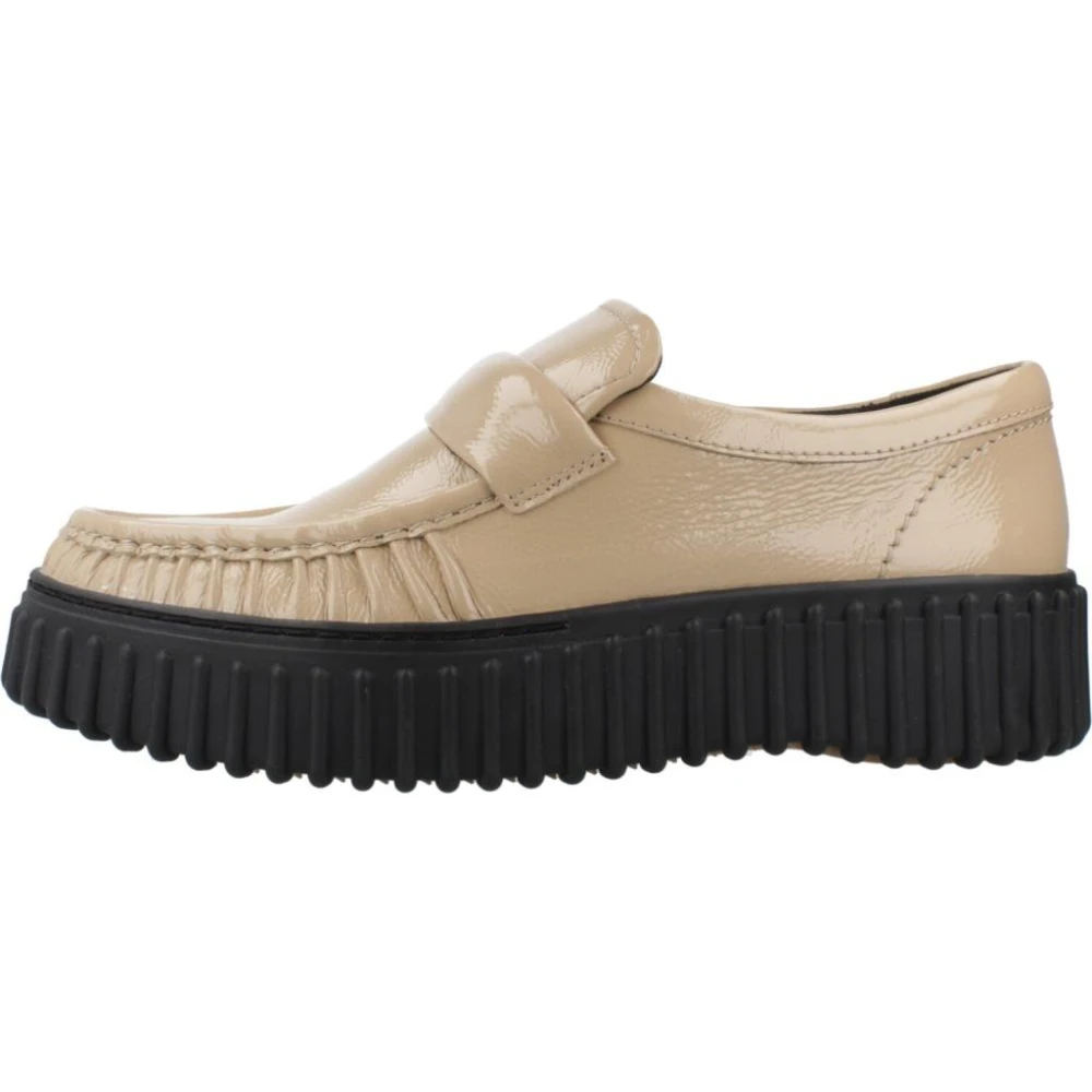 Clarks Donna Beige - Patent Moc Mocassini - Shoes - 41 Eu