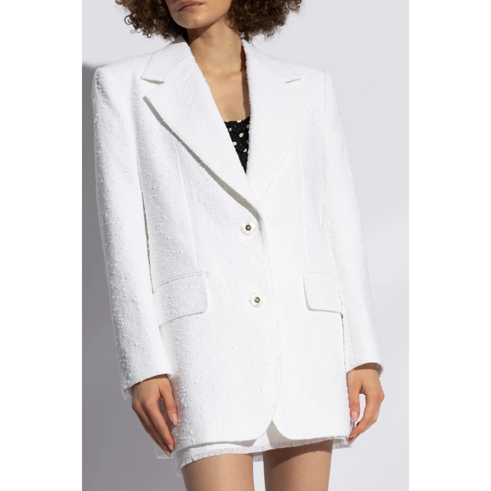 Dolce & Gabbana Tweed jas White Dames