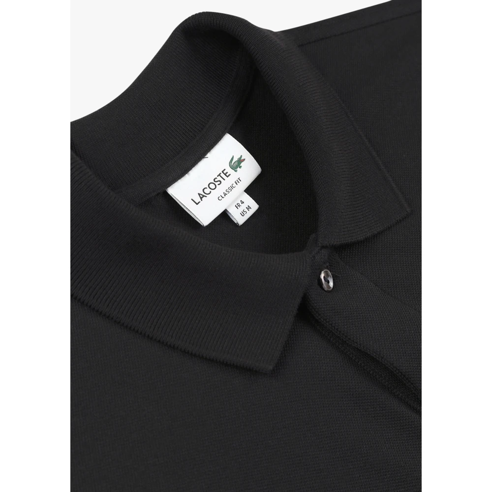 Lacoste Zwarte Klassieke Piqué Polo Shirt Black Heren
