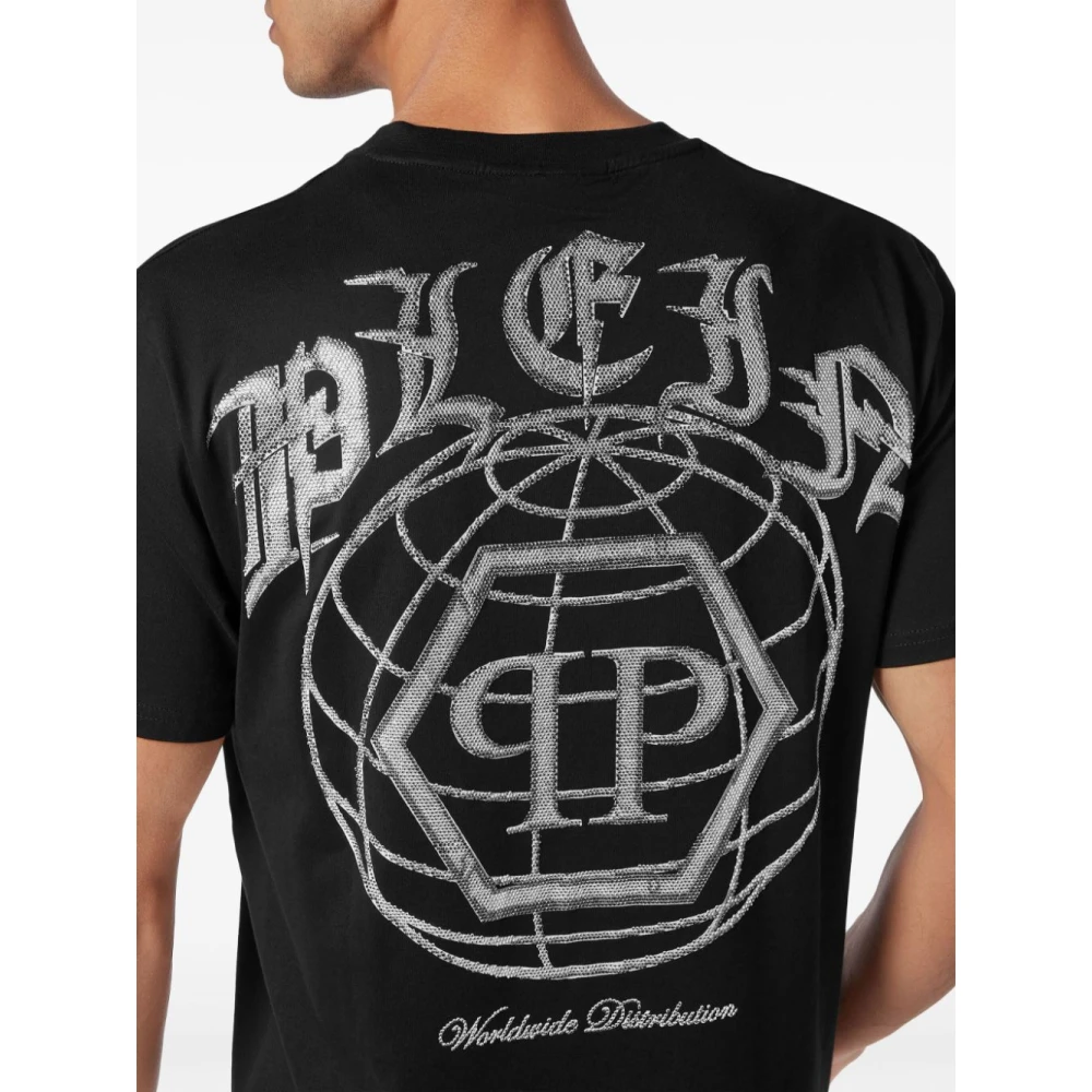 Philipp Plein Zwart Casual Stijl Heren T-shirt Black Heren