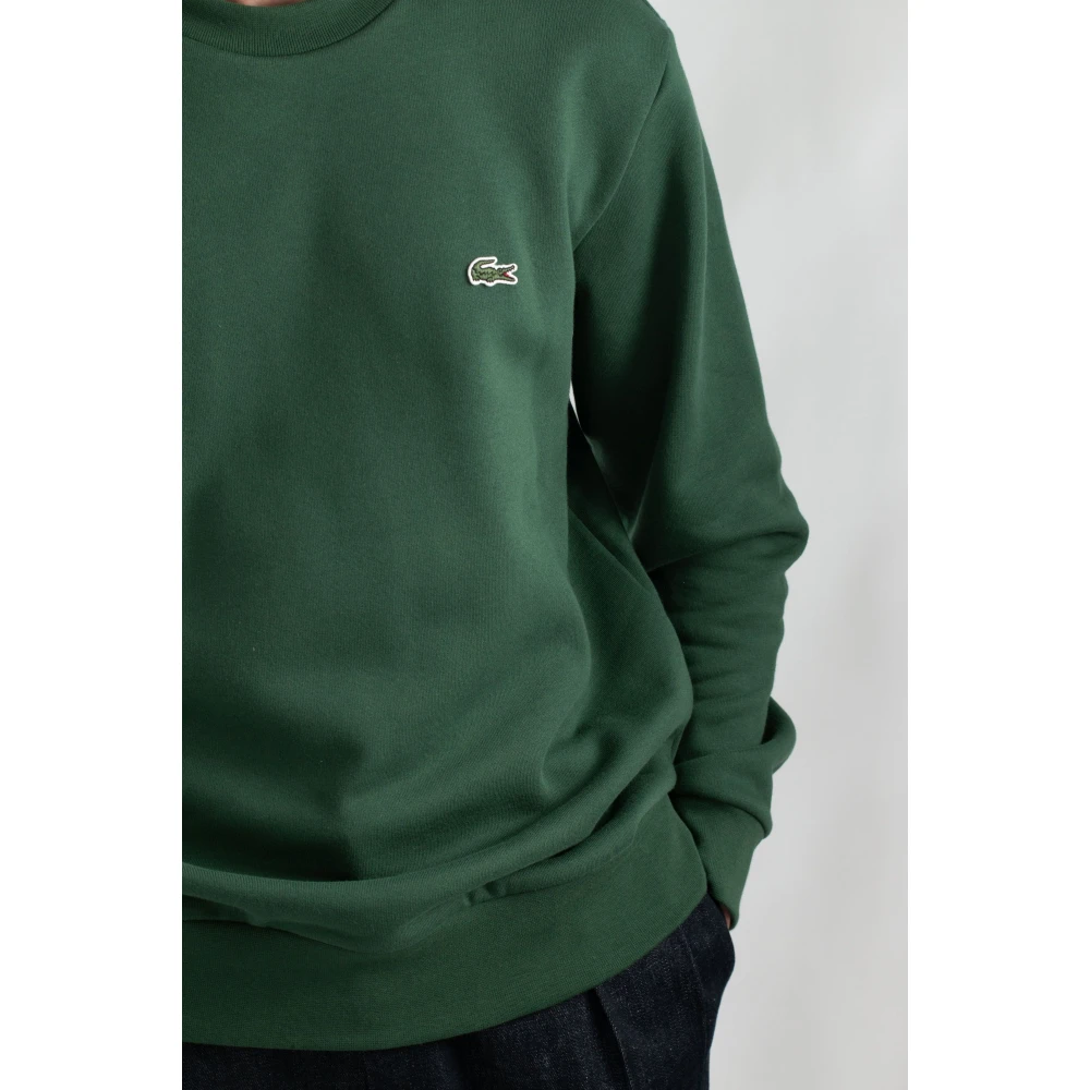 Lacoste Krokodil Fleece Sweatshirt Green Heren