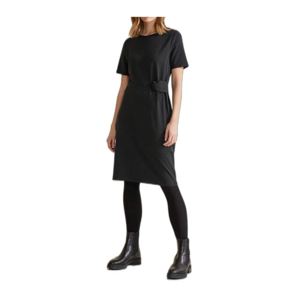 Street One Katoenmix Midi Jurk Black Dames