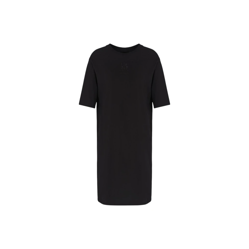 Armani Exchange Svart Stickad Miniklänning