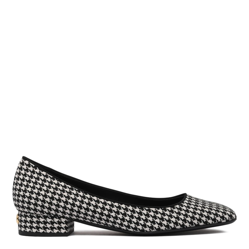 Dolce & Gabbana Women's Black Pumps, 4 Uk, Houndstooth Pumps With Block Heel