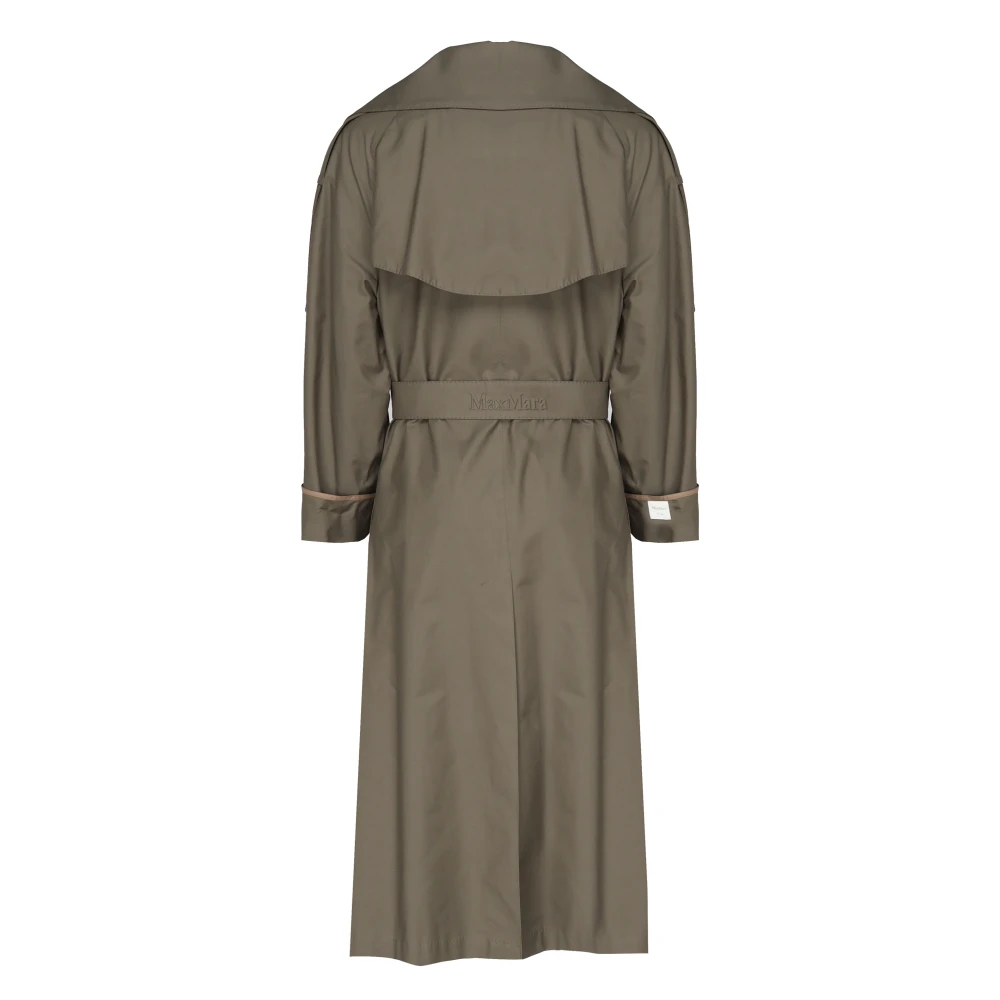 Max Mara Groene Jassen met Afneembare Riem Green Dames