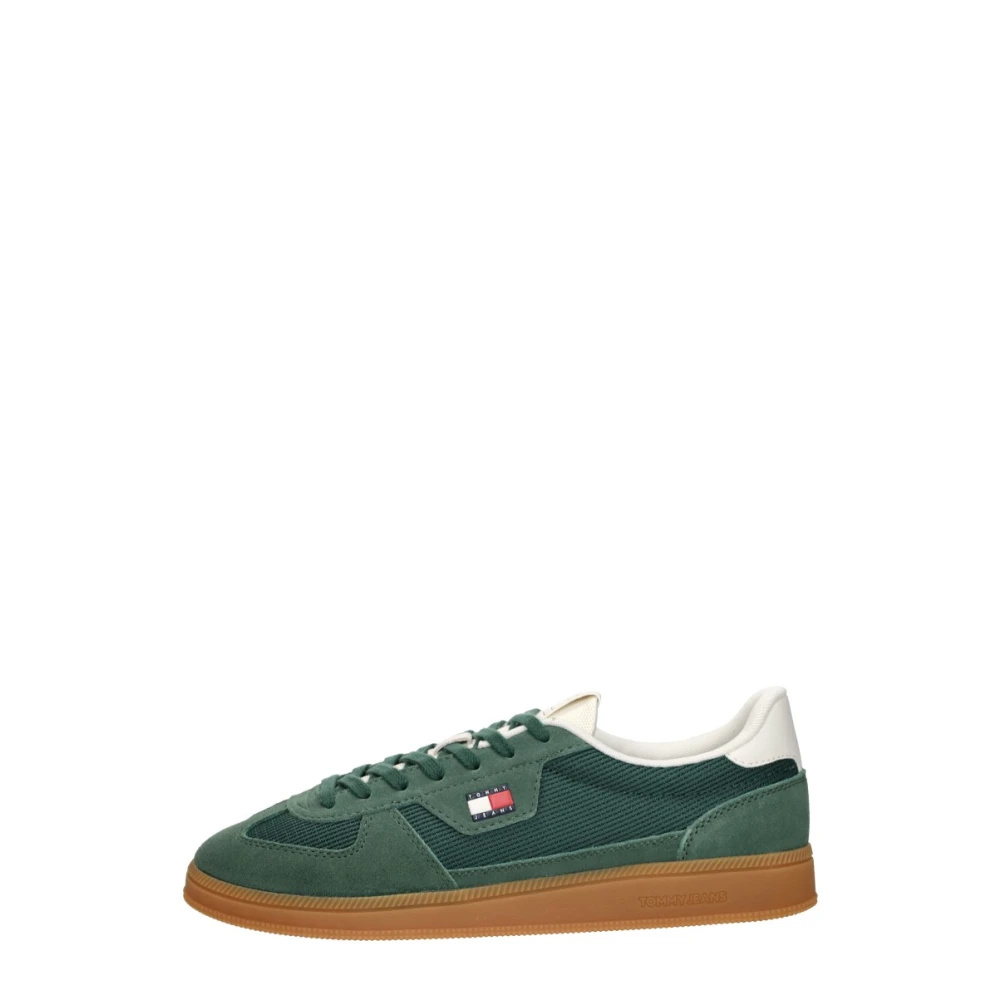 Tommy Hilfiger The Greenwich Edge Mix Material Sneakers Heren Schoenen Groen