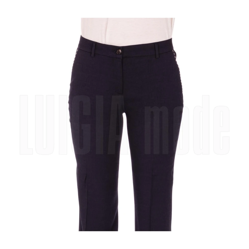 Via Masini 80 Stijlvolle Herenbroek Blue Dames