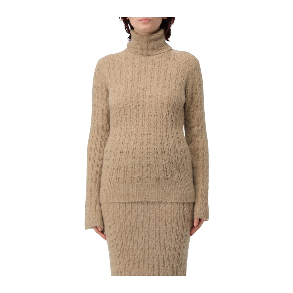 Liu Jo Beige Dolcevita Alpaca Blend Sweater