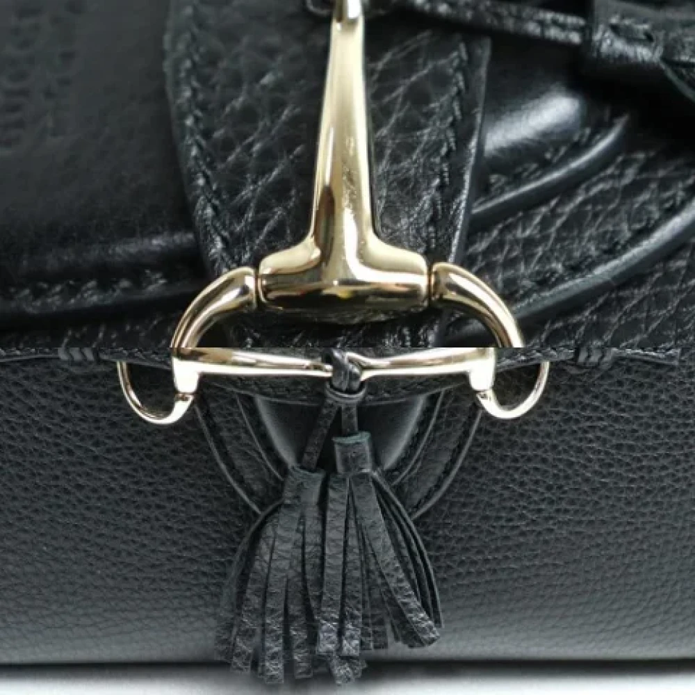 Gucci Vintage Pre-owned Leather gucci-bags Black Dames