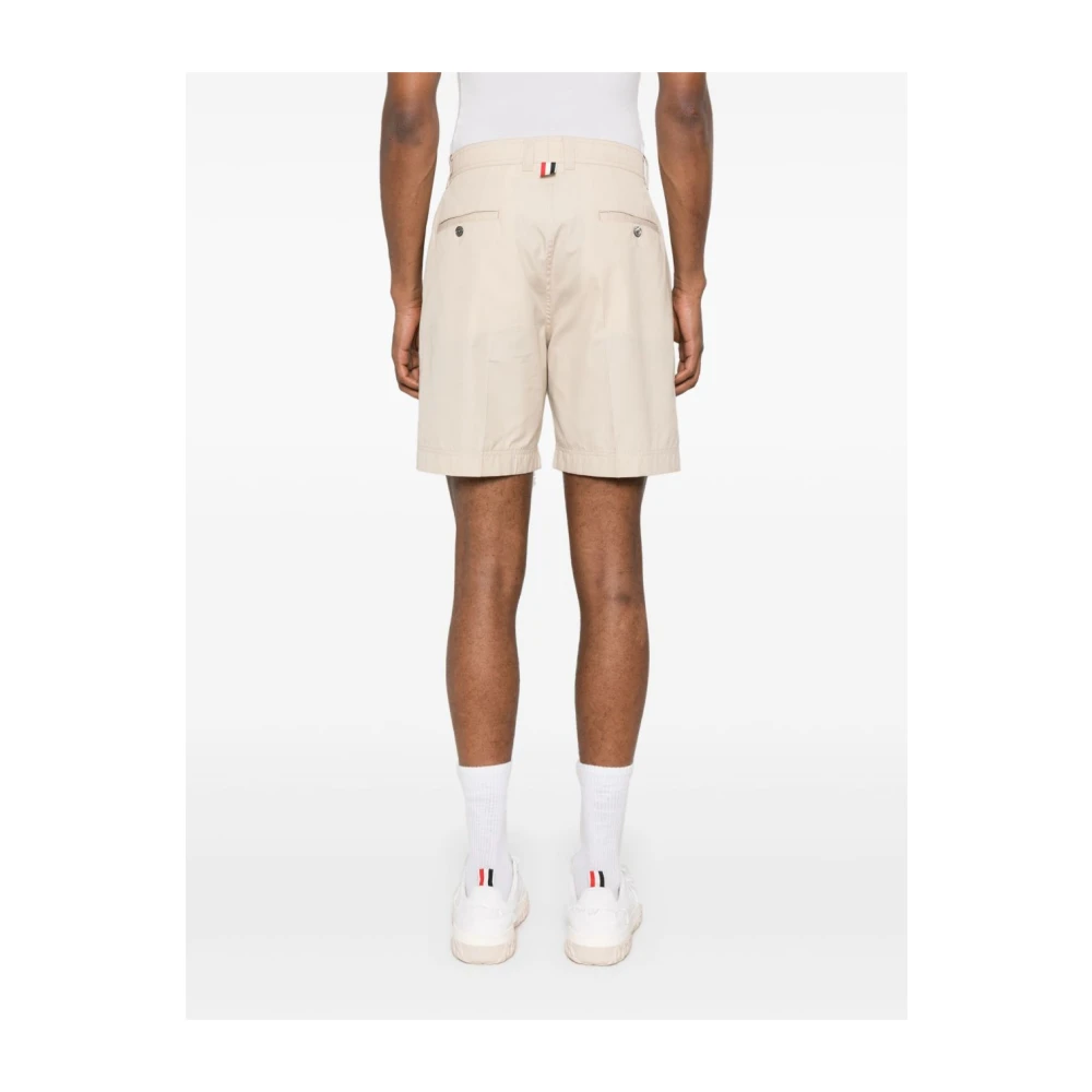 Thom Browne Klassieke Shorts voor Mannen Beige Heren