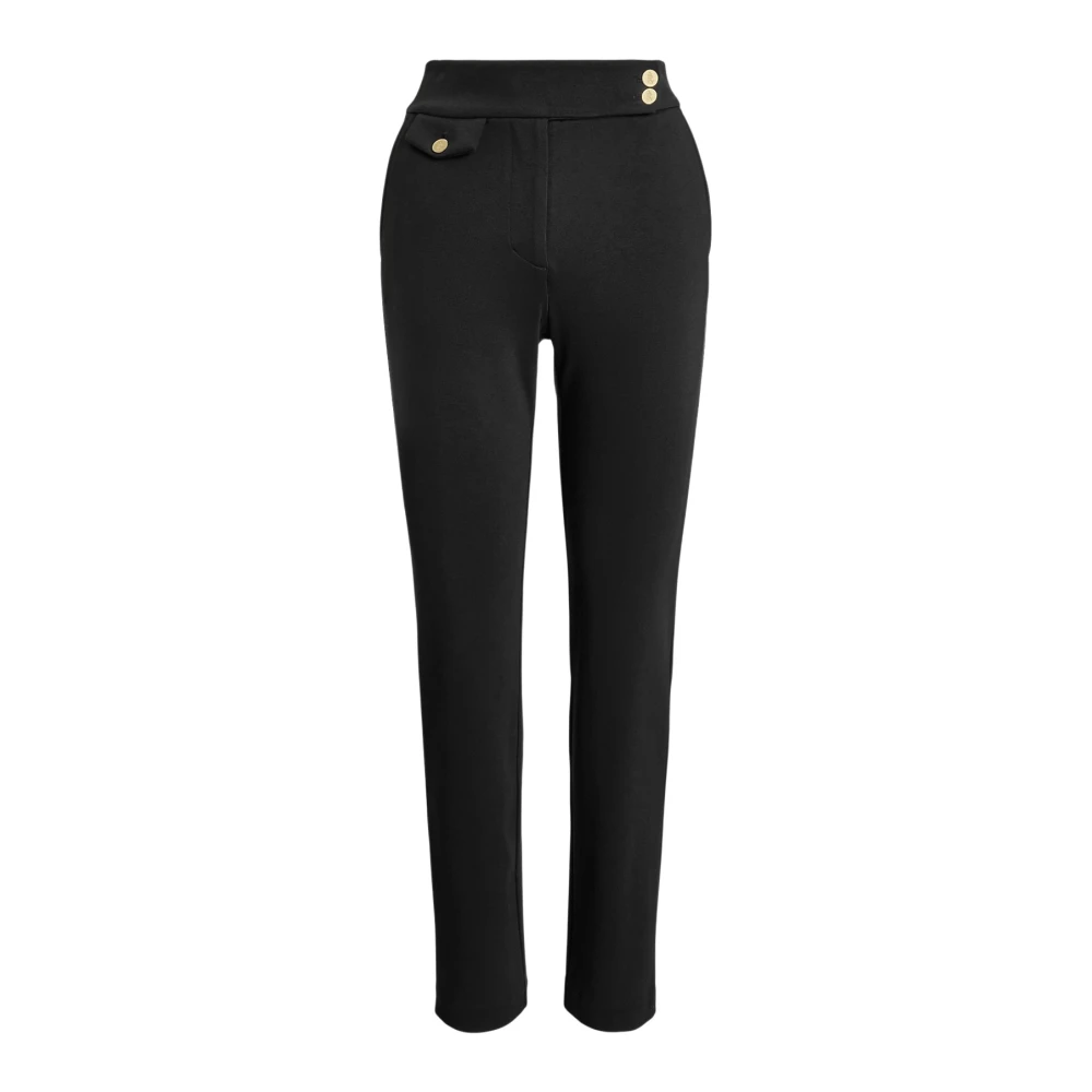 Ralph Lauren Women's Black Cropped Trousers - Cropped Trousers - M - Trousers