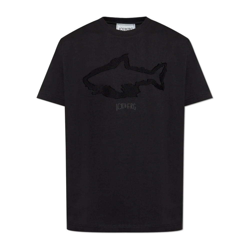 Iceberg - Tops > T-Shirts - Black - Iceberg - Modalova