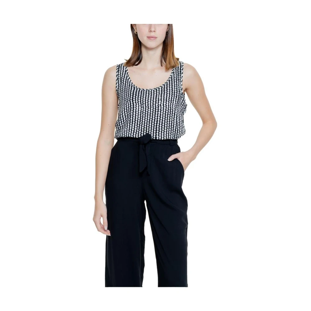 Only Zwarte Mouwloze Tanktop Black Dames