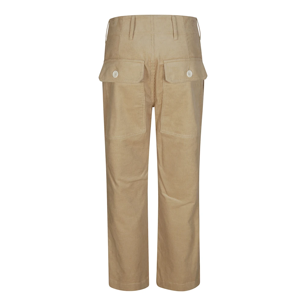 Jejia Rechte Katoenen Zak Vermoeidheid Broek Beige Dames