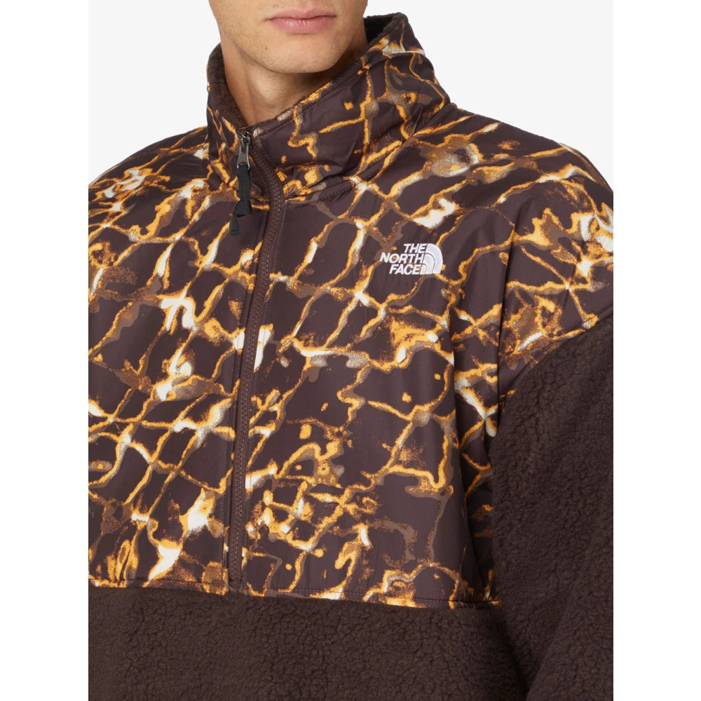 The North Face Bruin Winter Olympische Geodetische Print Fleece Brown Heren