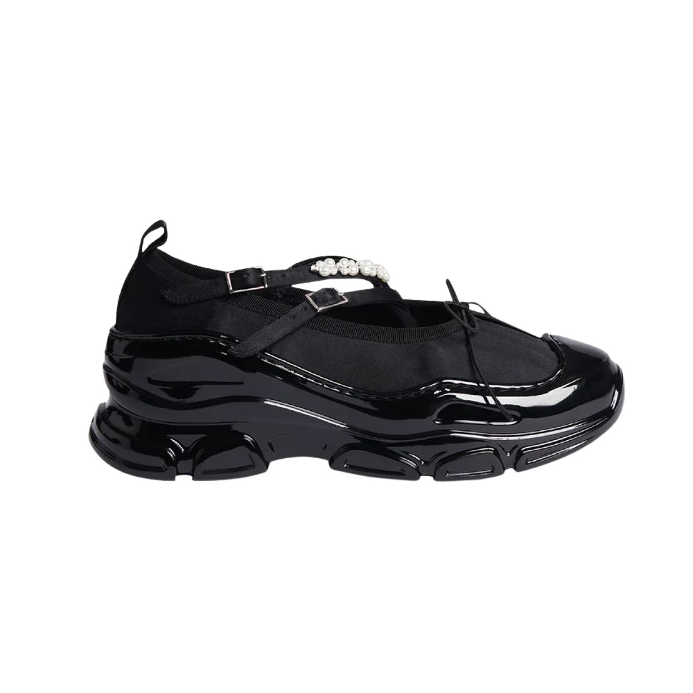 Simone Rocha Criss Cross Tracker Sneakers – Dames Schoenen Zwart