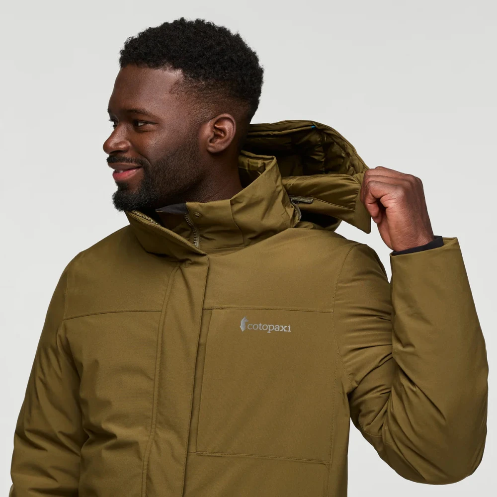 Cotopaxi Warme donsparka met winddichte schaal Green Heren