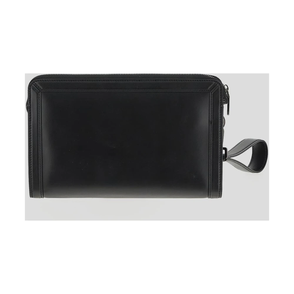 Dolce & Gabbana Leren Pouch Tas Black Heren