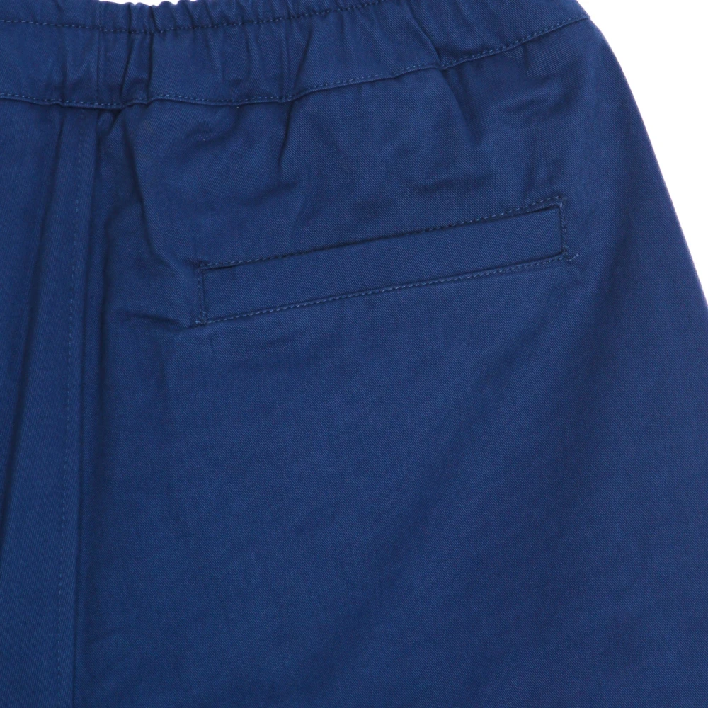 Usual Blauwe Lange Stoffen Broek met Zakken Blue Heren