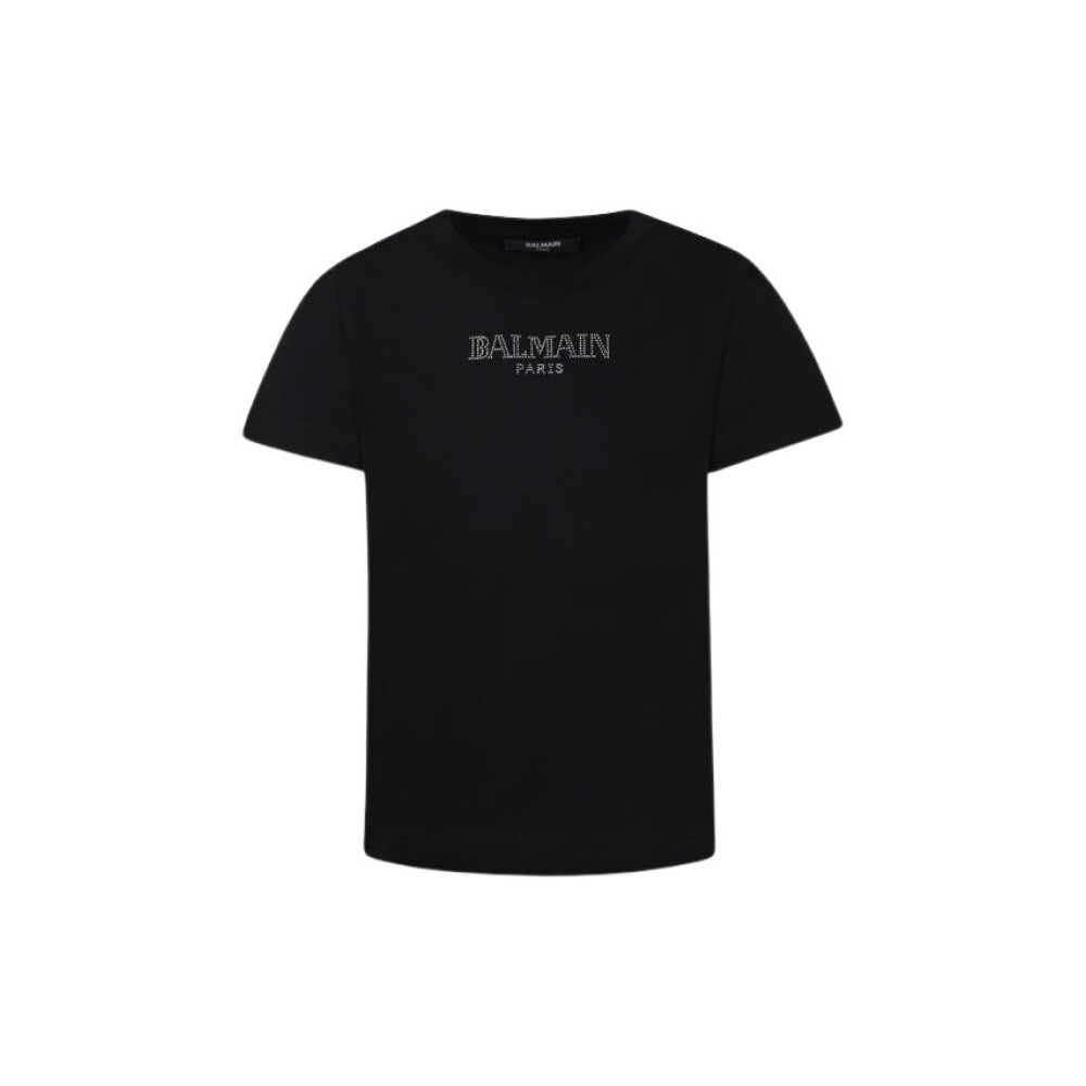 BALMAIN｜SHORT-SLEEVED ROUND NECK T-SHIRTS (CH1EG000BB73 Balmain Paris T-shirt blue blue - Men | BALMAIN