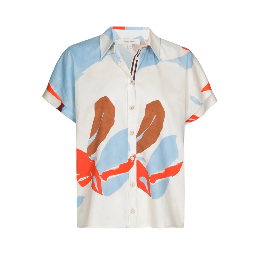 Marie Méro Blouse met Frisse Print en Knopen Multicolor Dames