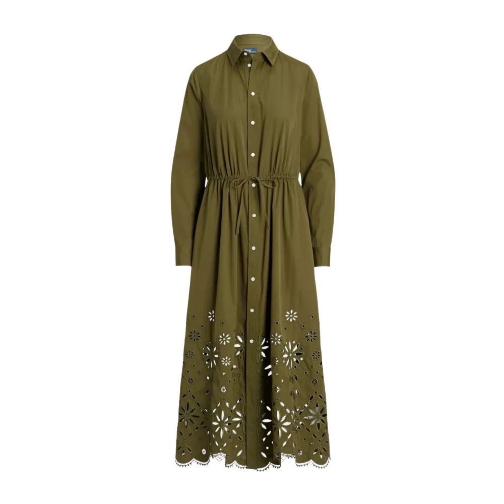Ralph Lauren Olive Shirt Dress Green Dames
