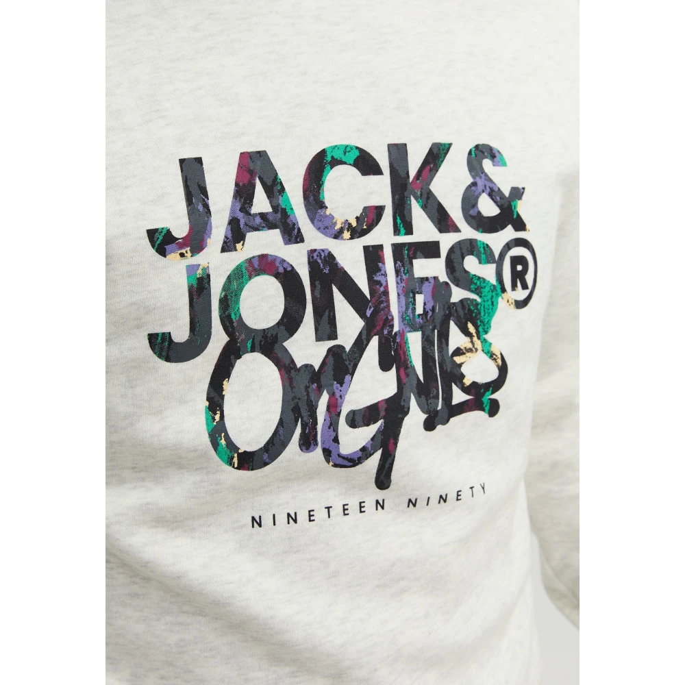 jack & jones Silverlake Sweatshirt White Heren