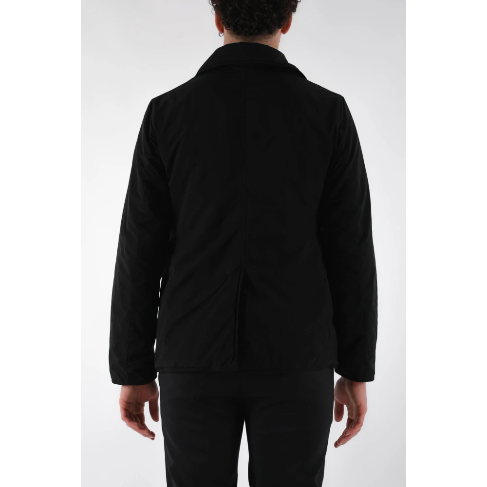 Aspesi Double-breasted jas met klassieke revers Black Heren