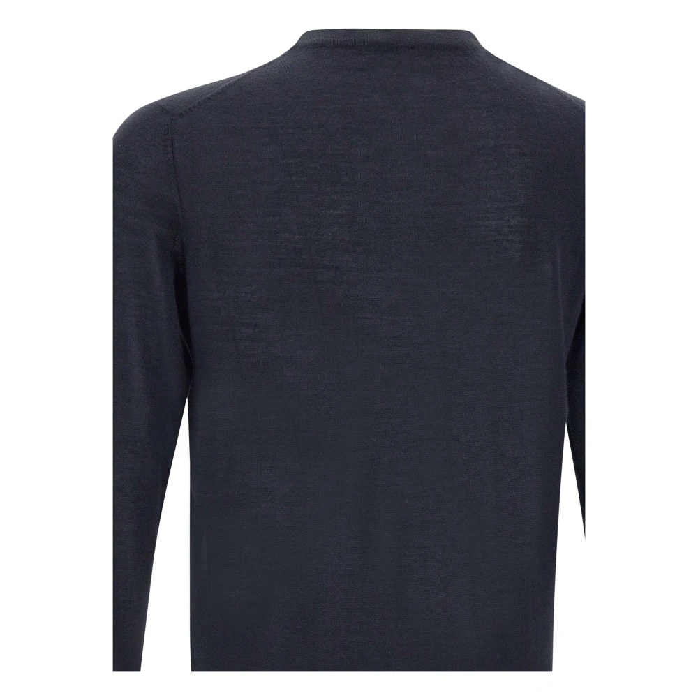 Kangra Kasjmier Zijde Navy Blauwe Trui Blue Heren