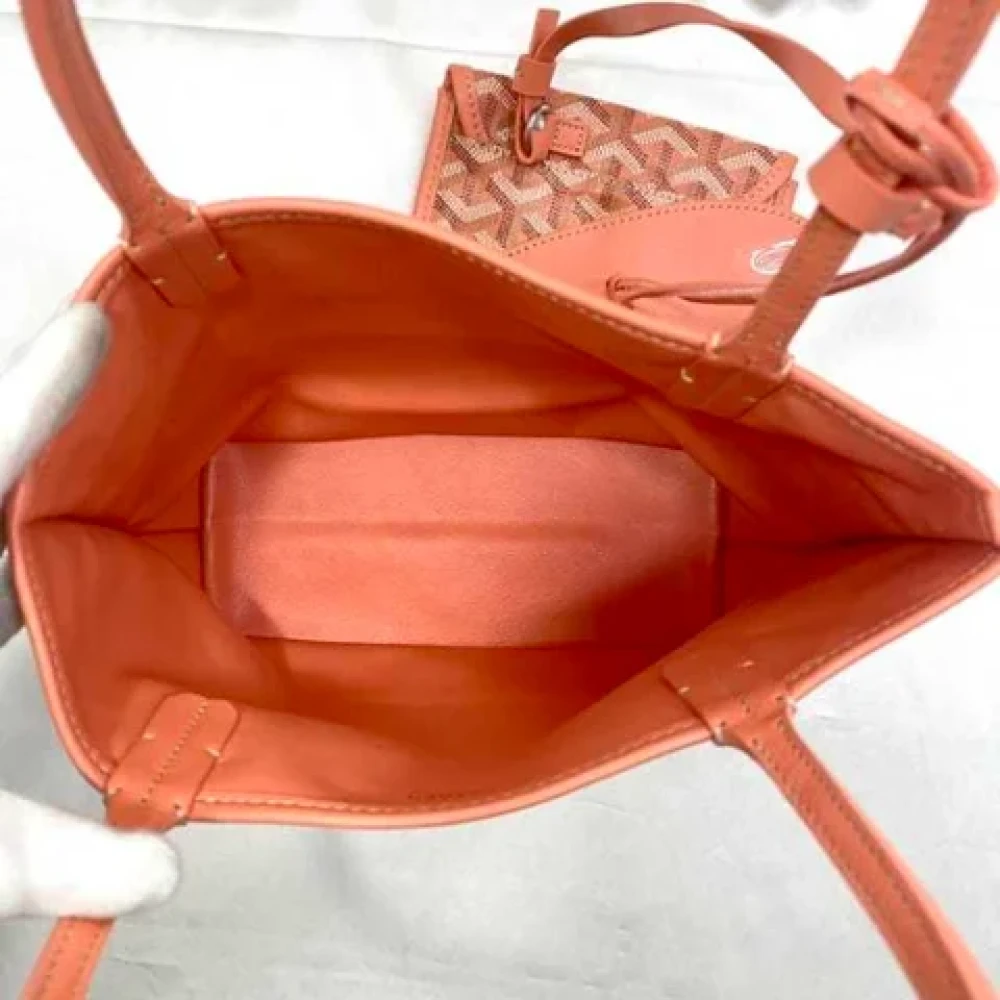 Goyard Vintage Pre-owned Canvas handbags Pink Dames