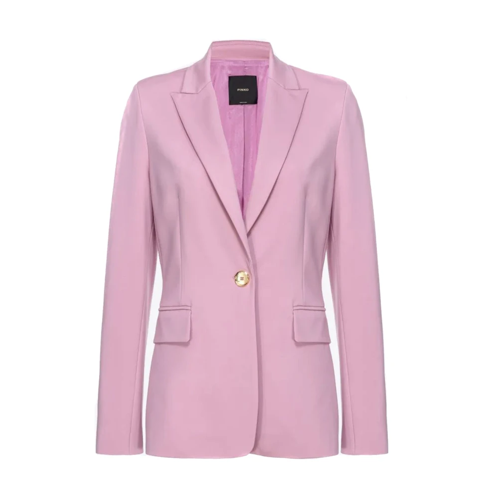 Pinko Women's Pink O, Blazers, M, Violet Blazer Clothing