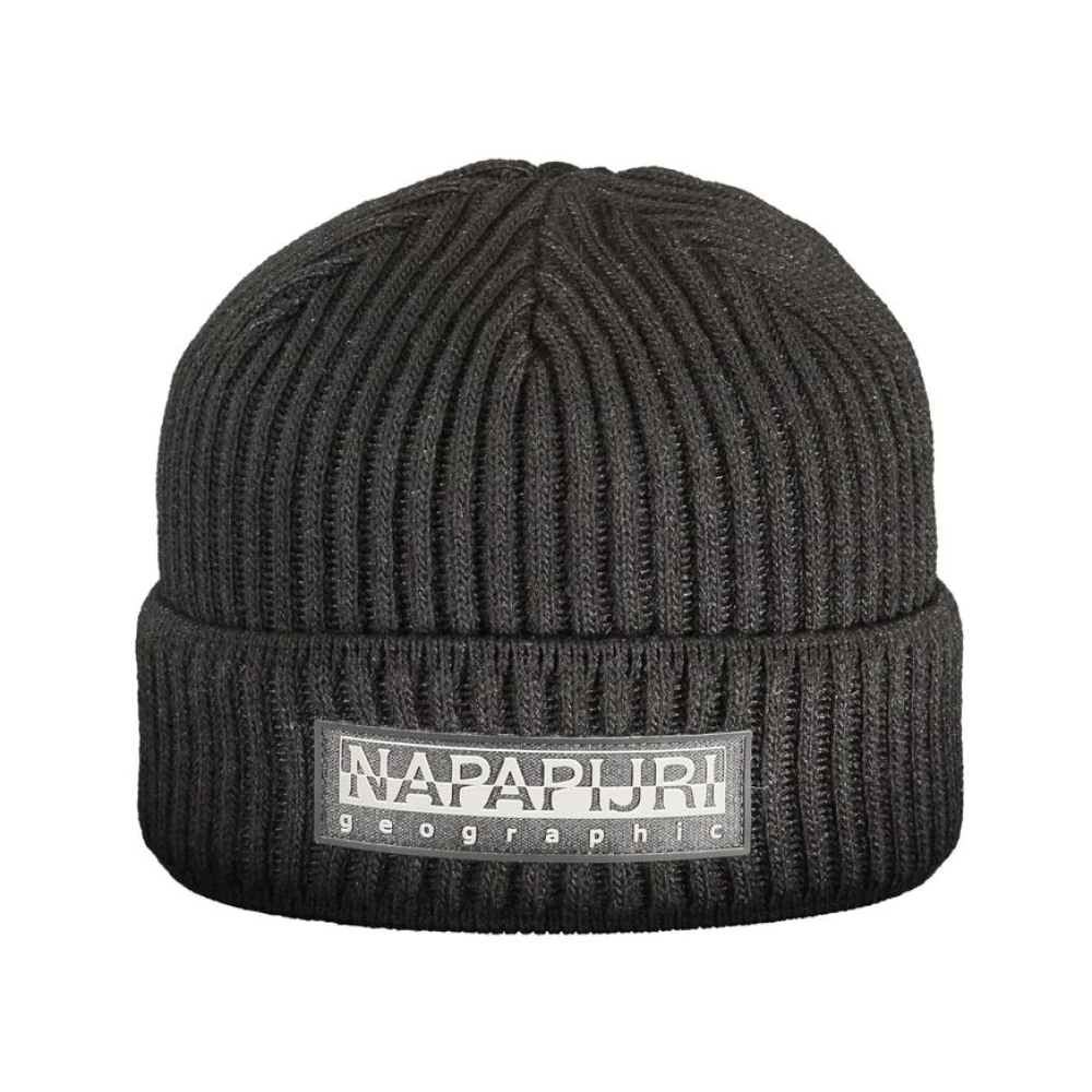 Napapijri Zwarte Acryl Hoeden & Mutsen Black Heren