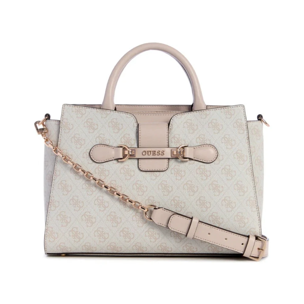 Guess Dove Logo Schoudertas Beige Dames