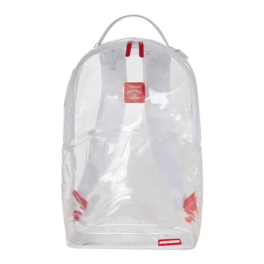 Sprayground Transparante Shark Rugzak in Wit White Heren