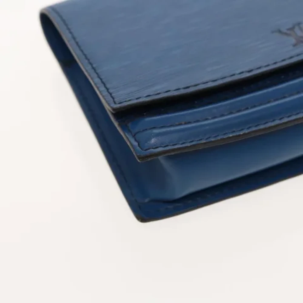 Louis Vuitton Vintage Pre-owned Leather pouches Blue Dames