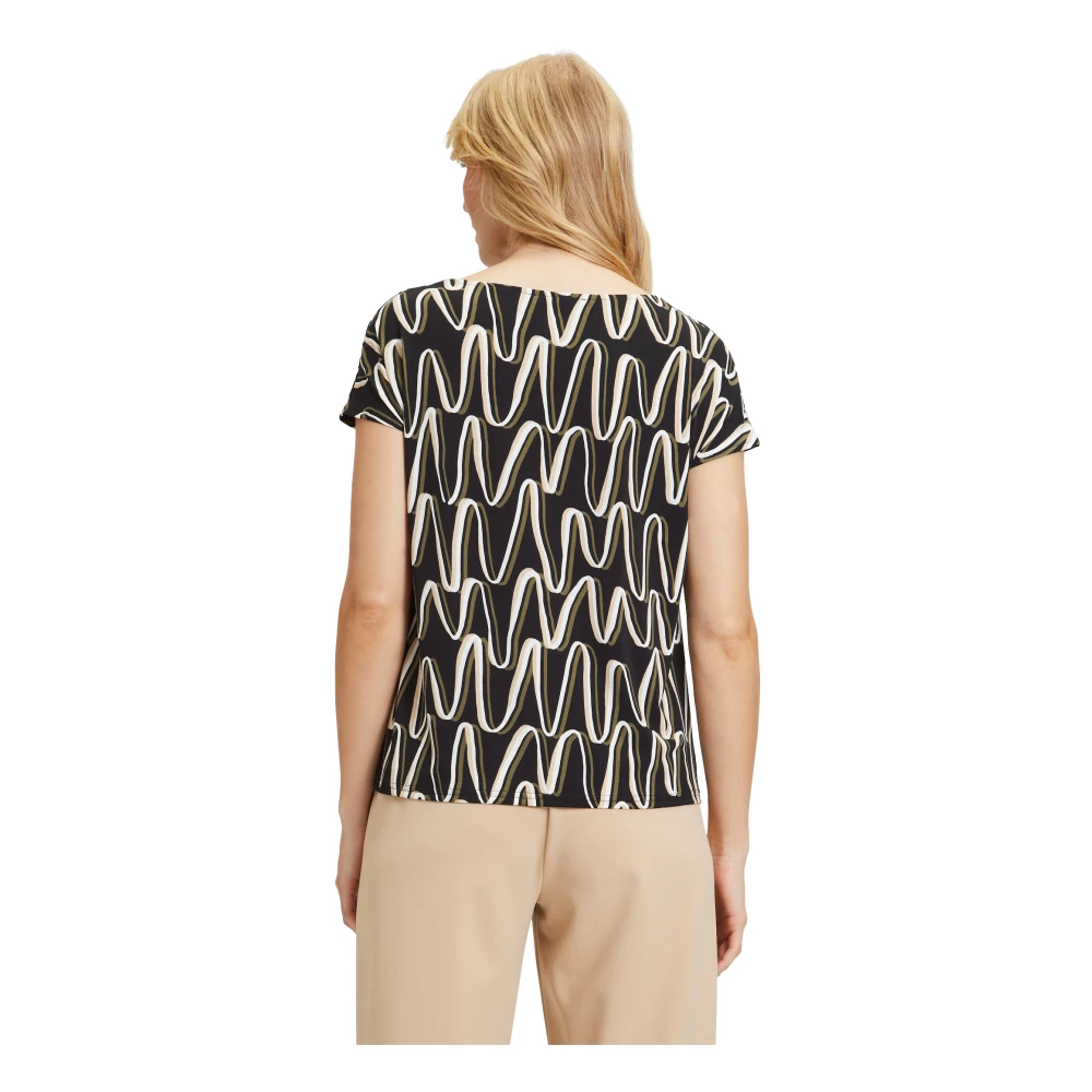 Betty Barclay Printshirt met watervalhals Multicolor Dames