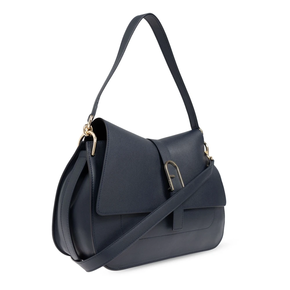 Furla Flow Top Handtas Black Dames