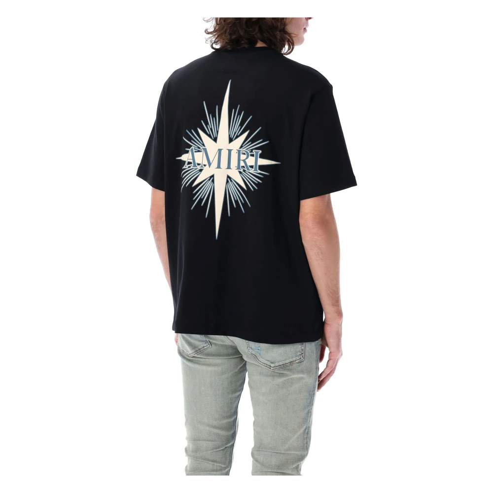 Amiri Zwarte Starburst Tee T-Shirts & Polos Black Heren