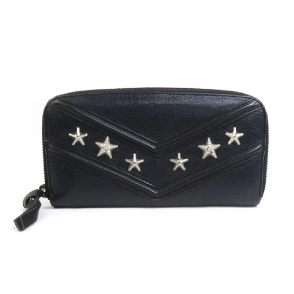 Jimmy Choo Pre-owned Leather wallets Black Dames