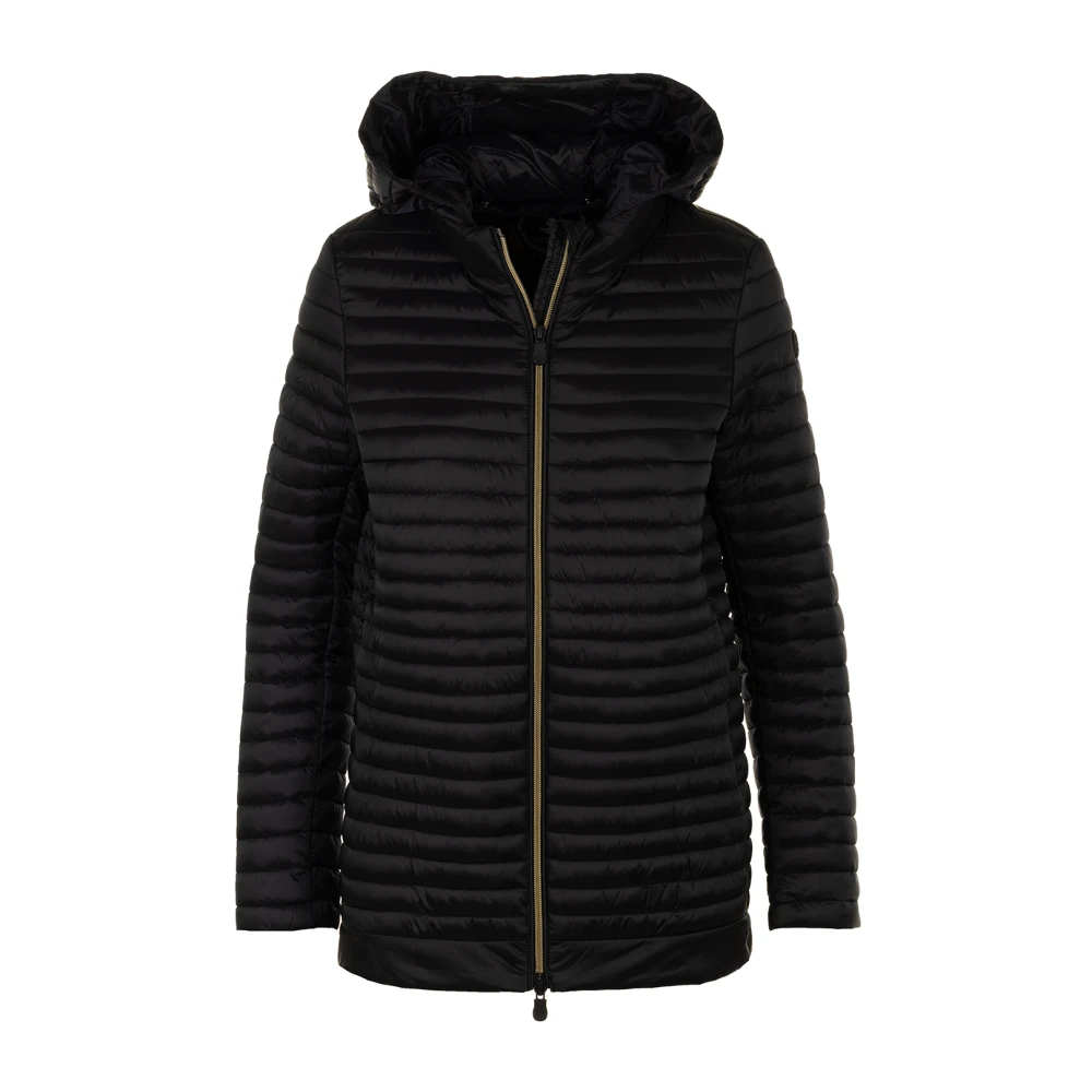 Save The Duck Zwarte Winterjas voor Vrouwen Black Dames