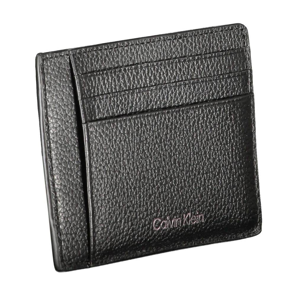 Calvin Klein Heren Portemonnee Zwart met Muntvak Black Unisex