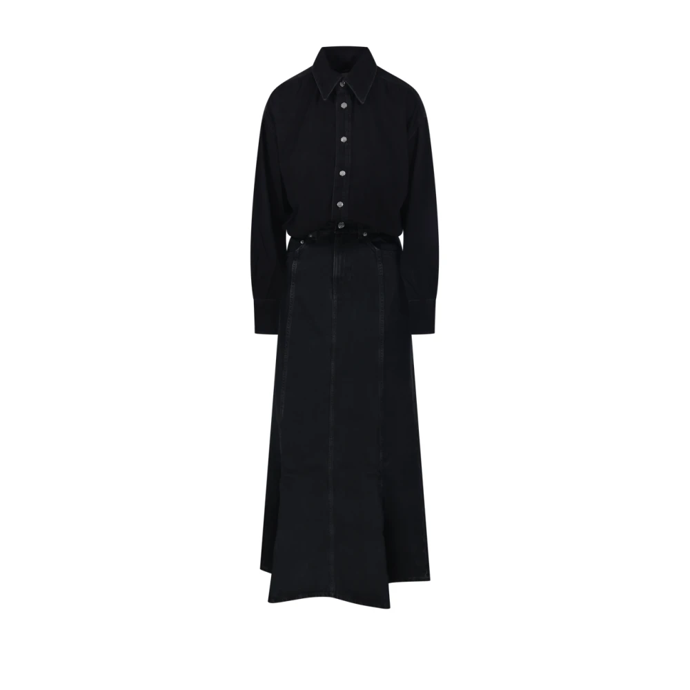Haikure Jos Denim Maxi Jurk Black Dames