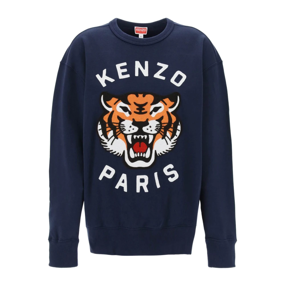 Kenzo Lucky Tiger Oversized Sweatshirt Blue Dames