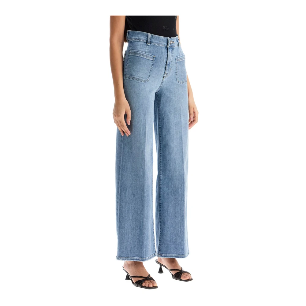 Frame High-waisted Bardot jeans in denim Blue Dames