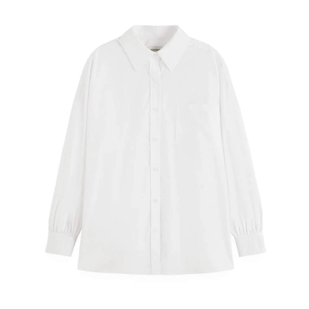 Scotch & Soda Vriendin Poplin Shirt White Dames