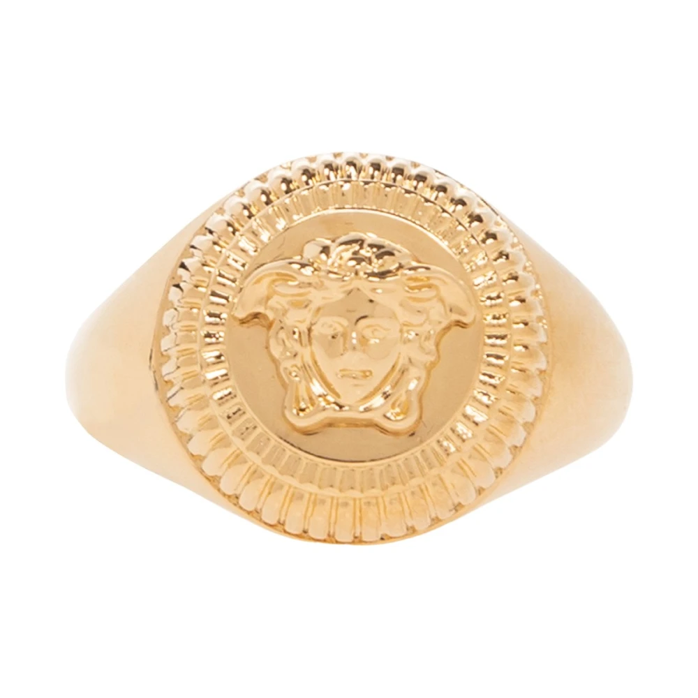 Versace Donna Giallo - Anello Testa Di Medusa - Accessories - 65 Mm
