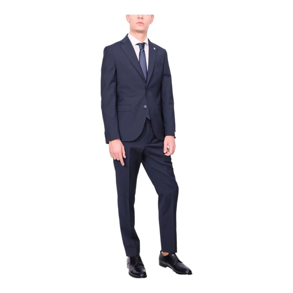 Manuel Ritz Elegant Suit Set Blue Heren