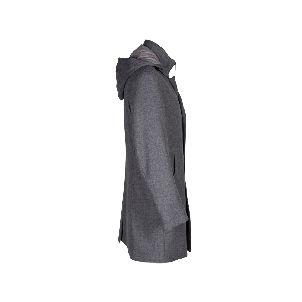 Montecore Heren technische wollen jas veren gevoerd Gray Heren