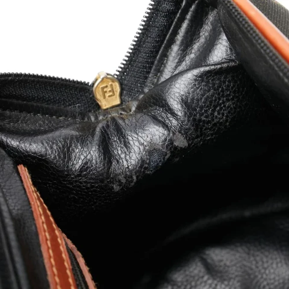 Fendi Vintage Pre-owned Canvas handbags Brown Dames